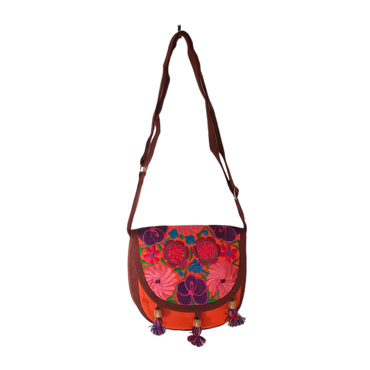 Mexican Embroidered Floral Bag Shoulder Crossbody