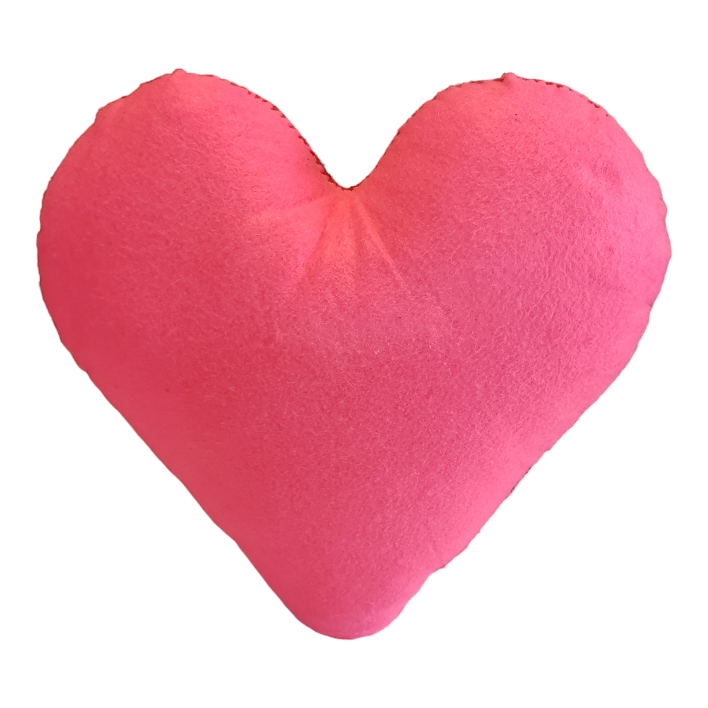 Large Heart Felt Embroidered Pillow