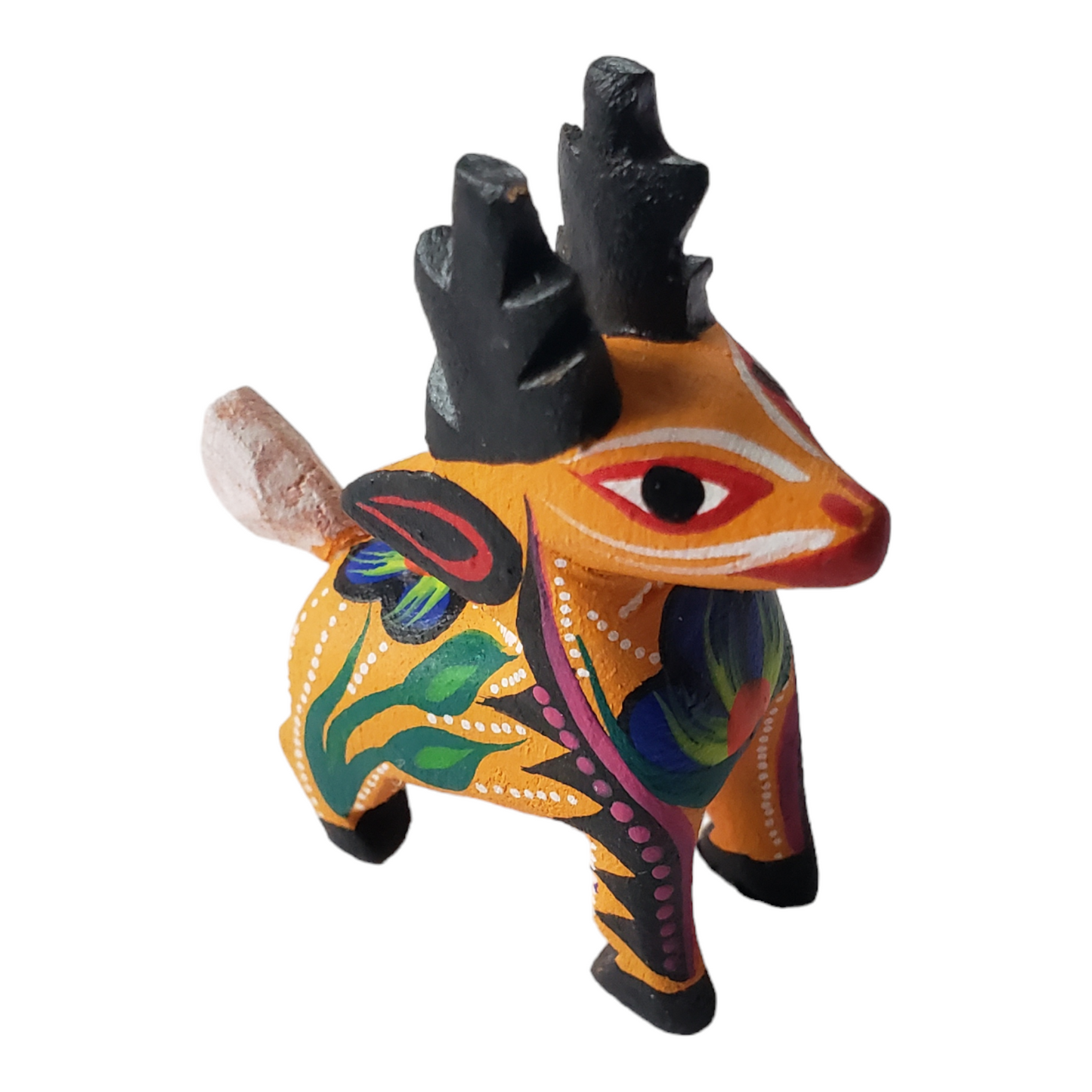 Oaxacan Goat Alebrije Mini Wood Carving Hand Painted