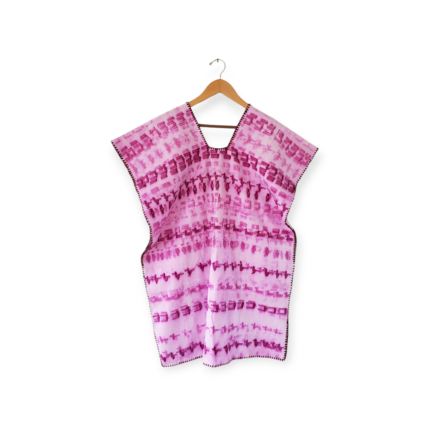 San Juan Colorado Huipil Mexican Kaftan Natural Dyes