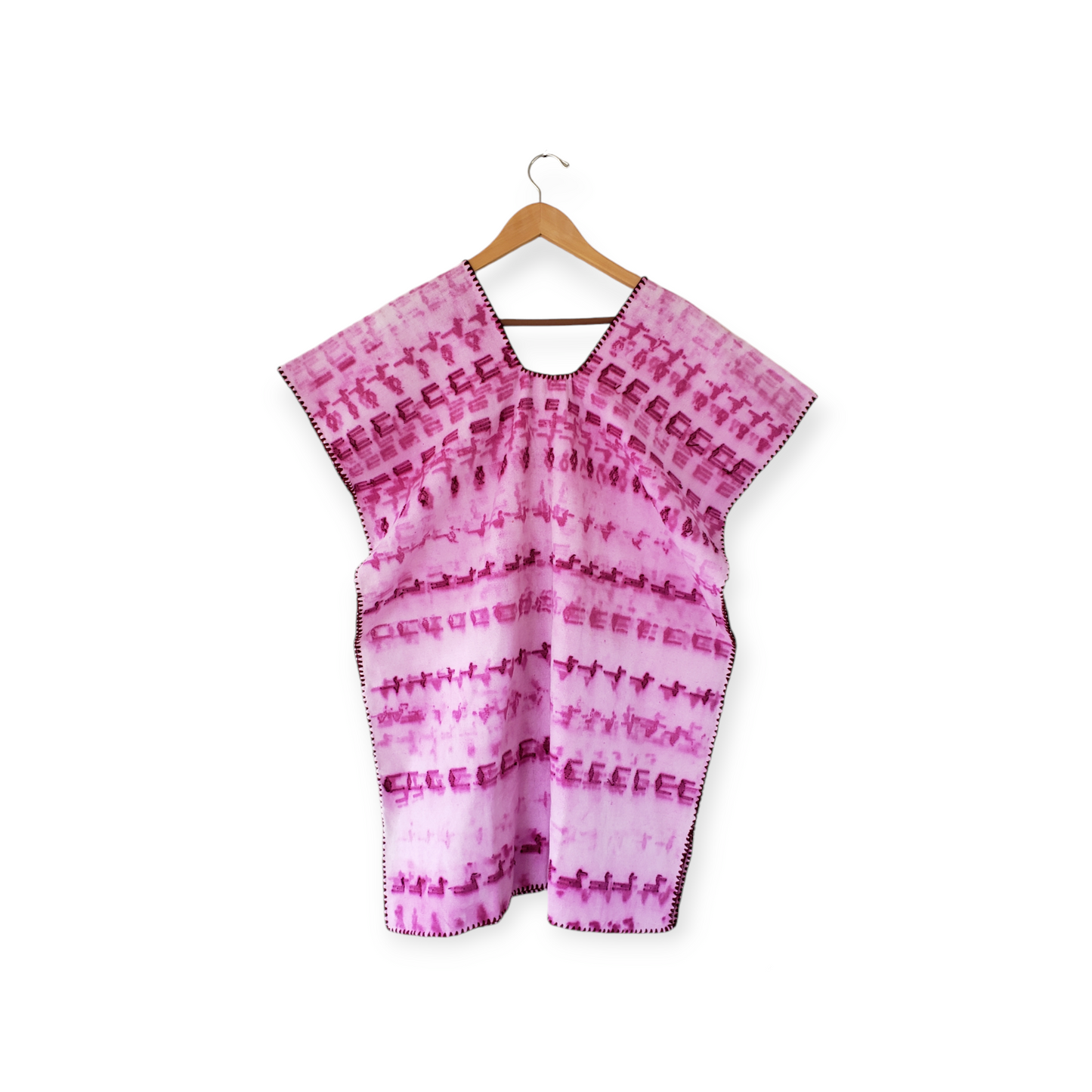 San Juan Colorado Huipil Mexican Kaftan Natural Dyes