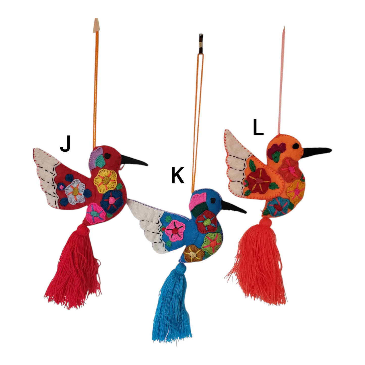 Hummingbird Felt Christmas Ornament