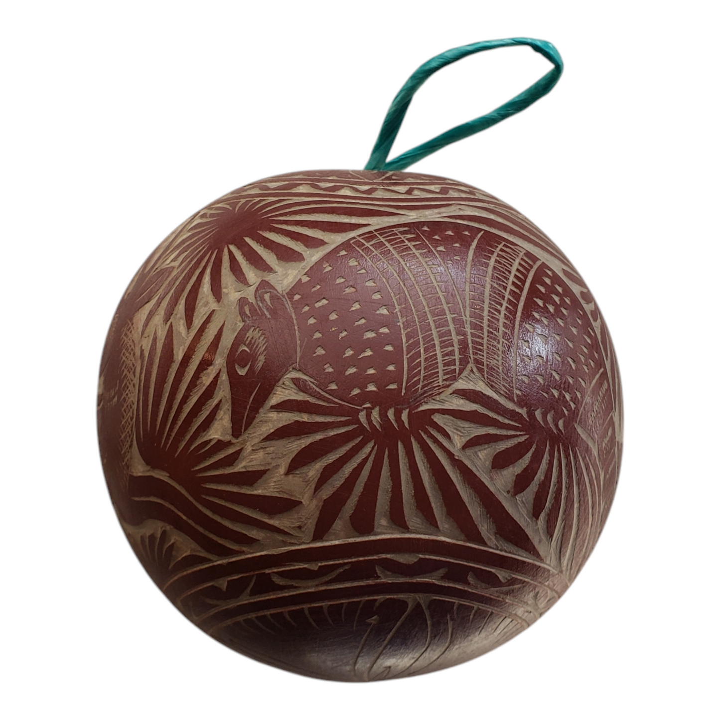 Jicara Gourd Ornament from Oaxaca Mexico