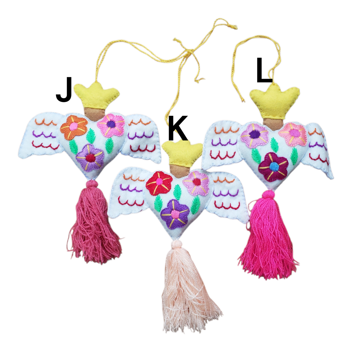 Milagros Felt Heart with Tassel