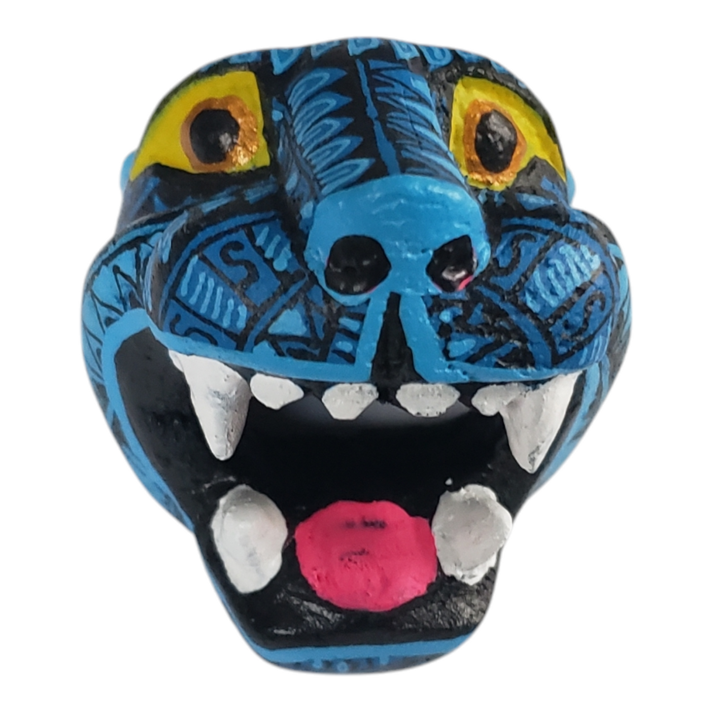 Mini Jaguar Head Alebrije from Oaxaca, Mexico