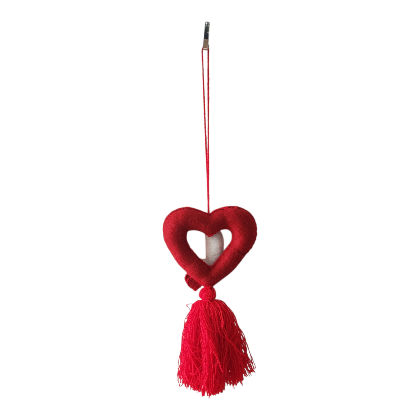 Felt Heart Dove Valentine's Day Ornament