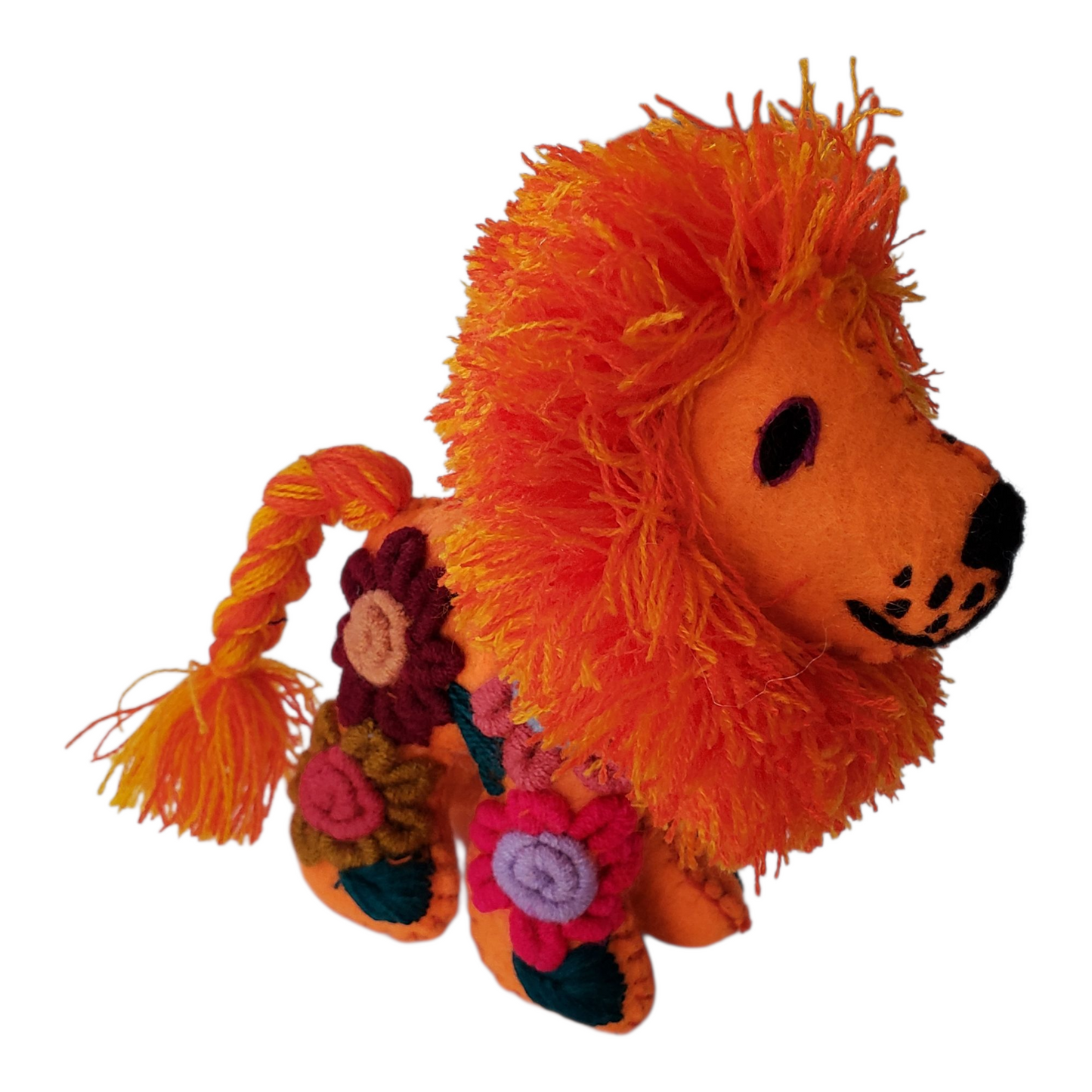 Small Lion Animalito Rococo Style from Chiapas Mexico