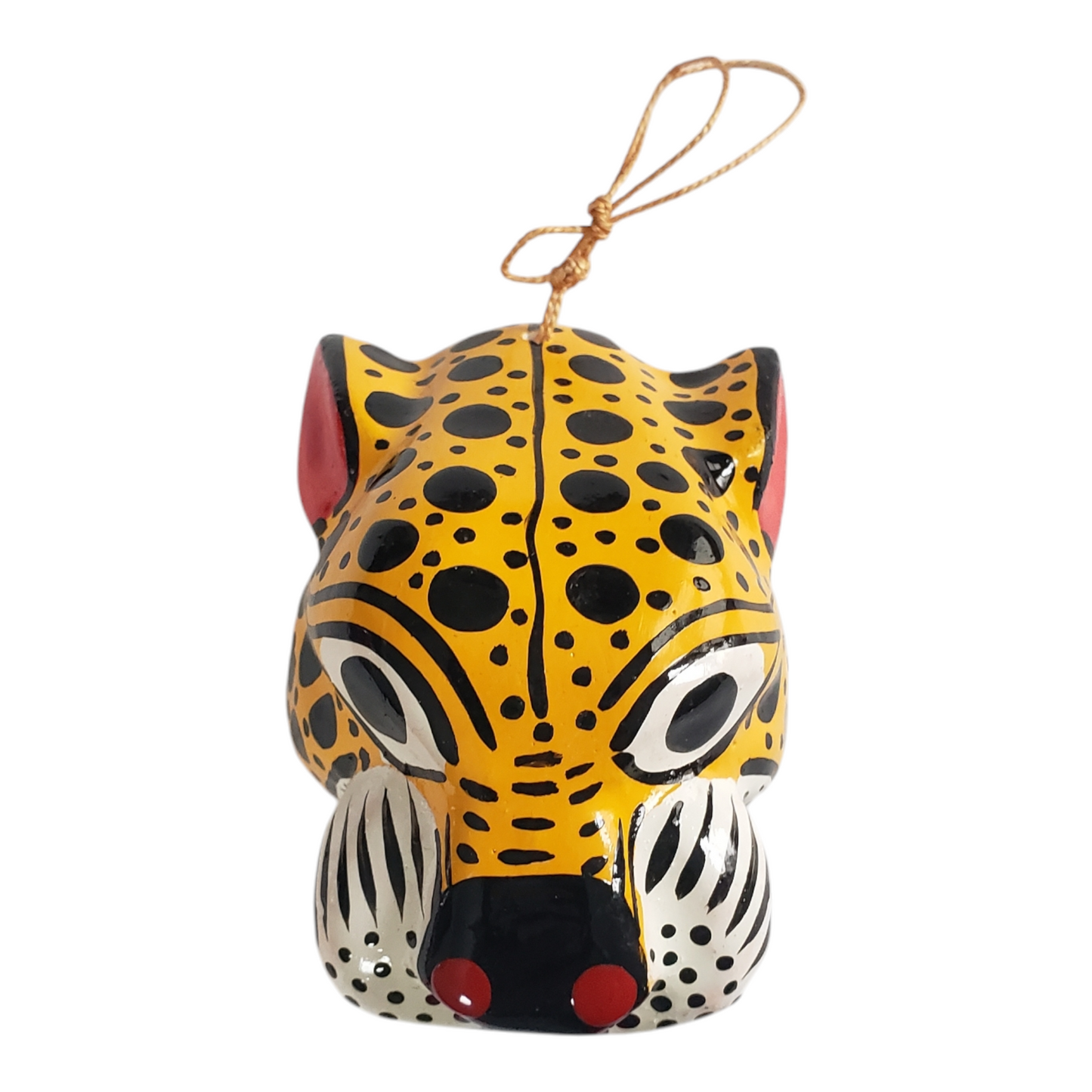 Small Jaguar Head Alebrije from Oaxaca, Mexico