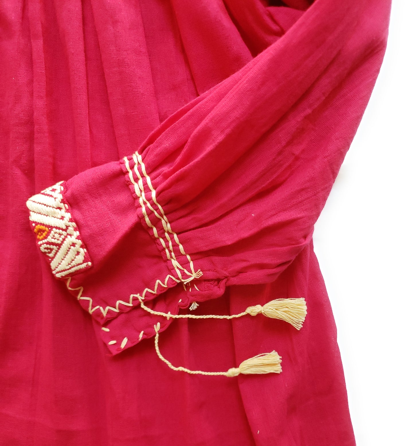 Mexican Traditional Embroidered Geometric Shirt top Mayan
