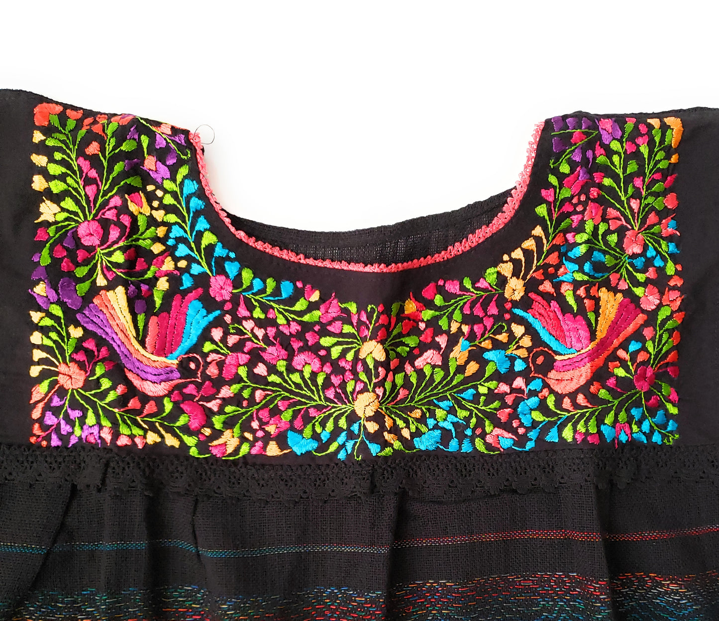 Handmade Woven Mexican Dove Bird Shirt from Oaxaca