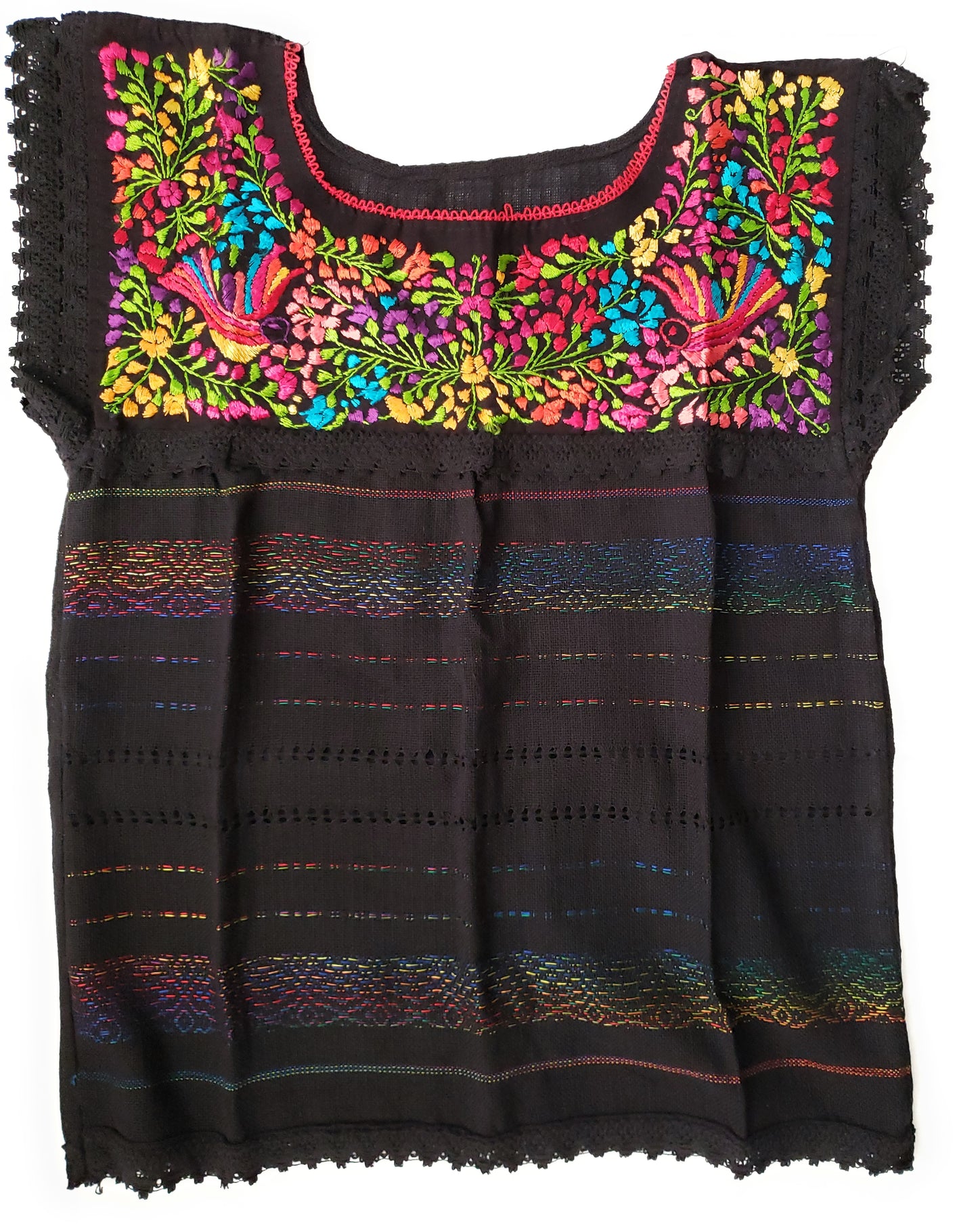 Handmade Woven Mexican Dove Bird Shirt from Oaxaca