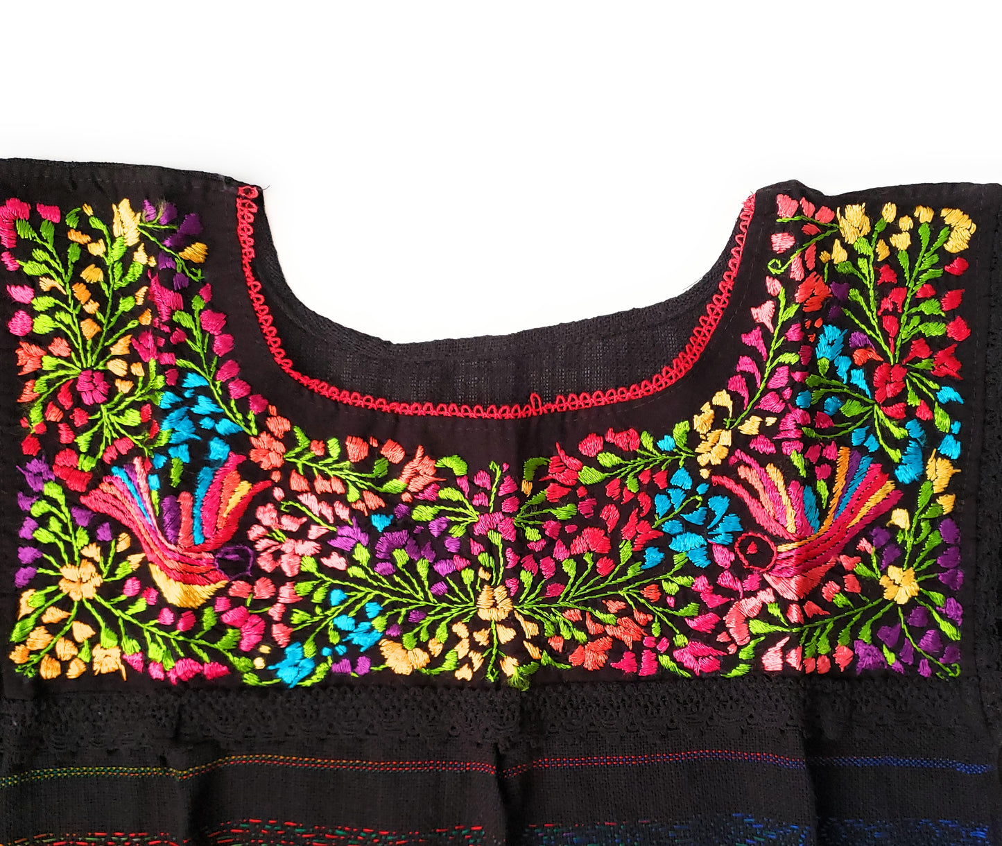 Handmade Woven Mexican Dove Bird Shirt from Oaxaca
