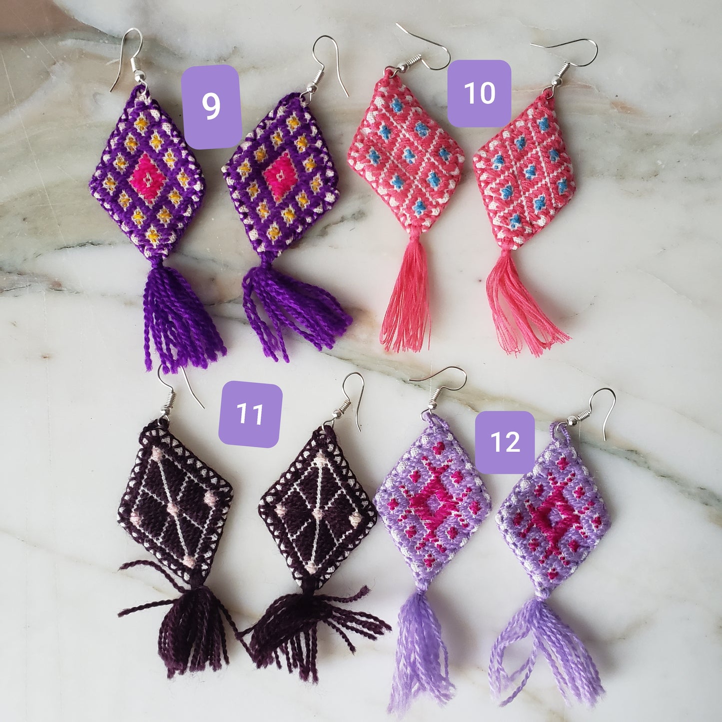 Mexican Tassel Earrings Handmade