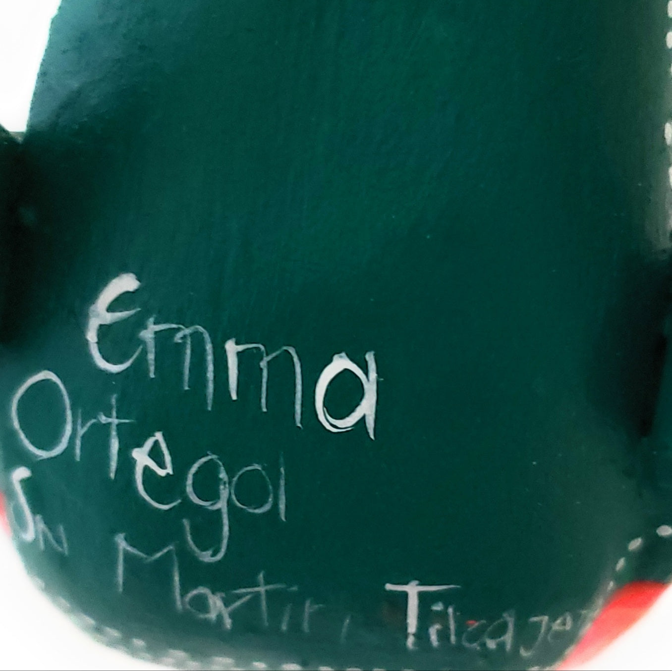 Pig Oaxacan Geen Alebrije Wood Carving Mexican Hand Painted New