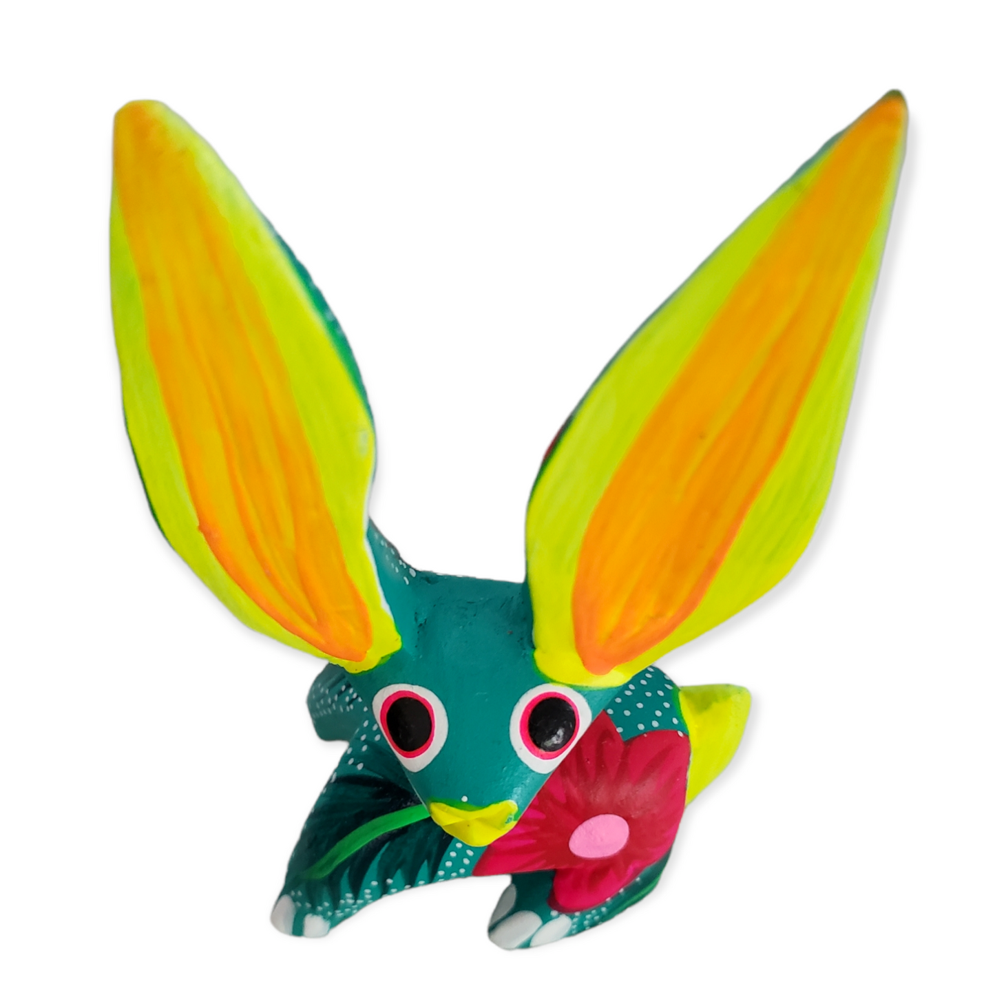 Oaxacan Alebrije Rabbit Wood Carved Mexican Hand Carved&Painted