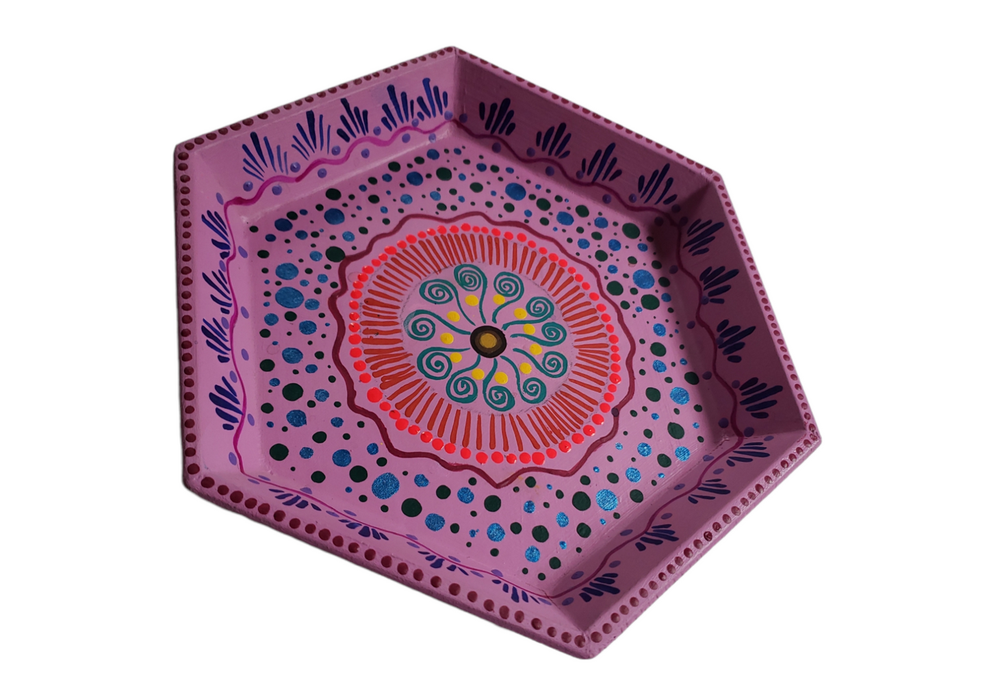 Large Hexagon Tray from Oaxaca, Mexico