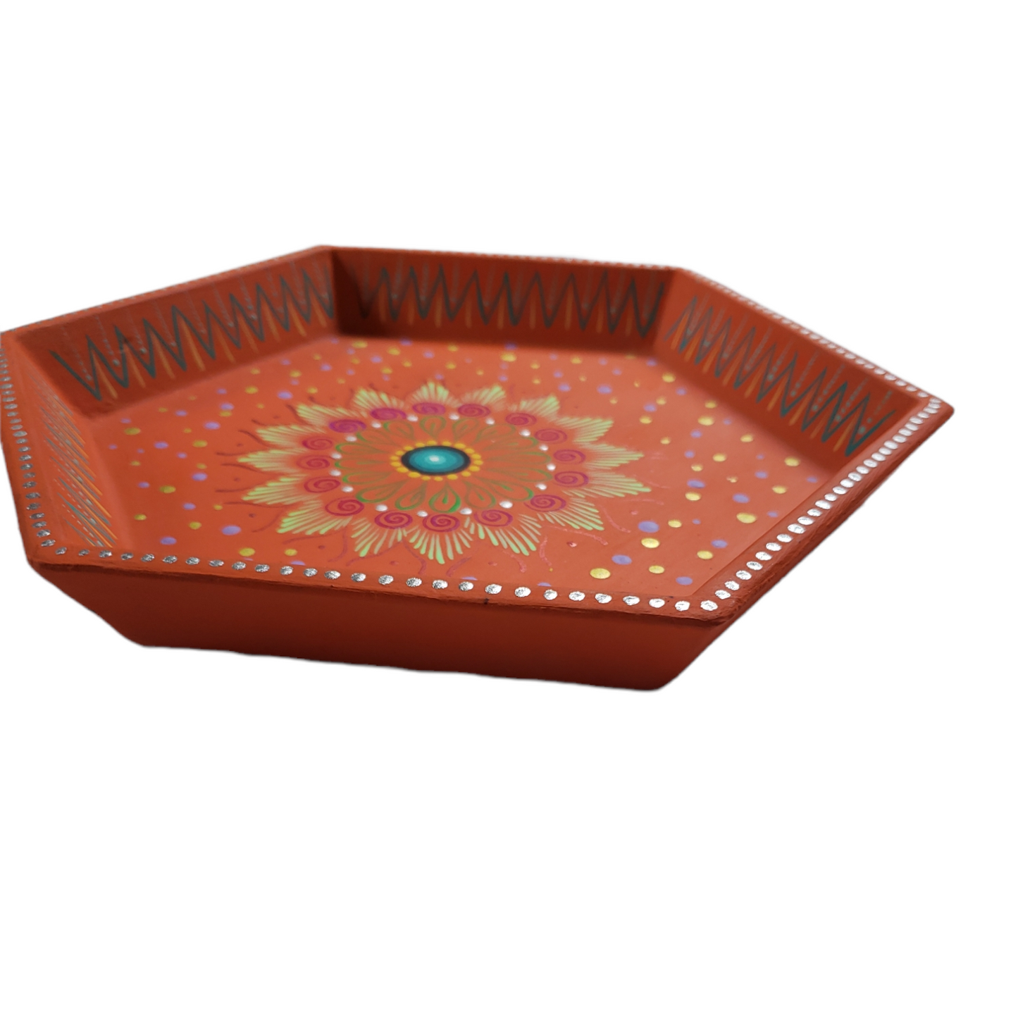 Large Hexagon Tray from Oaxaca, Mexico