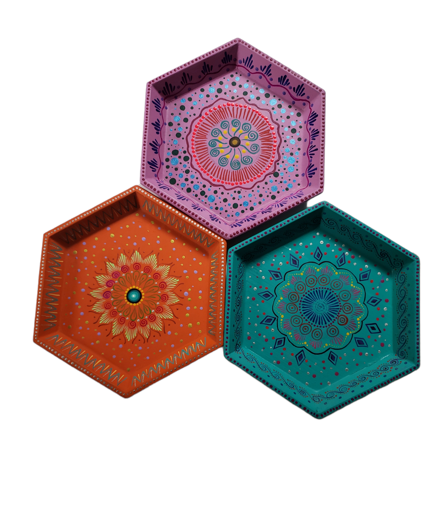 Large Hexagon Tray from Oaxaca, Mexico