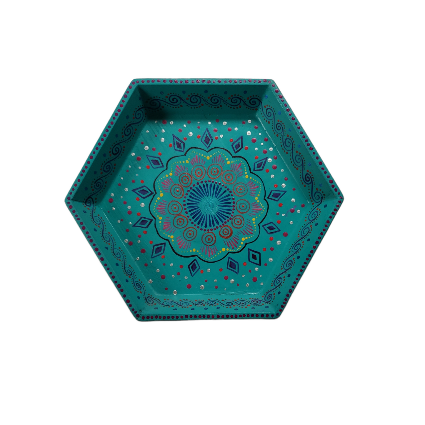 Large Hexagon Tray from Oaxaca, Mexico