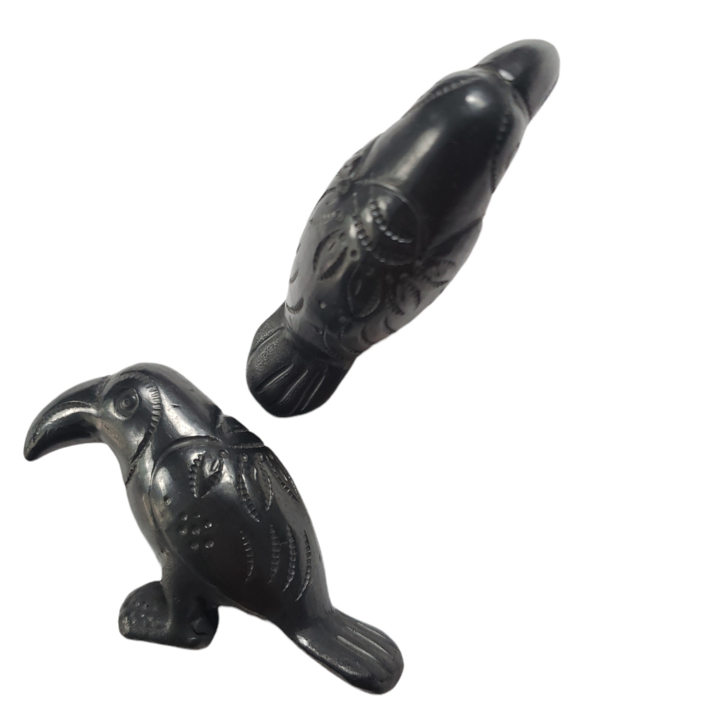 Barro Negro Toucan Figurine from Oaxaca Mexico