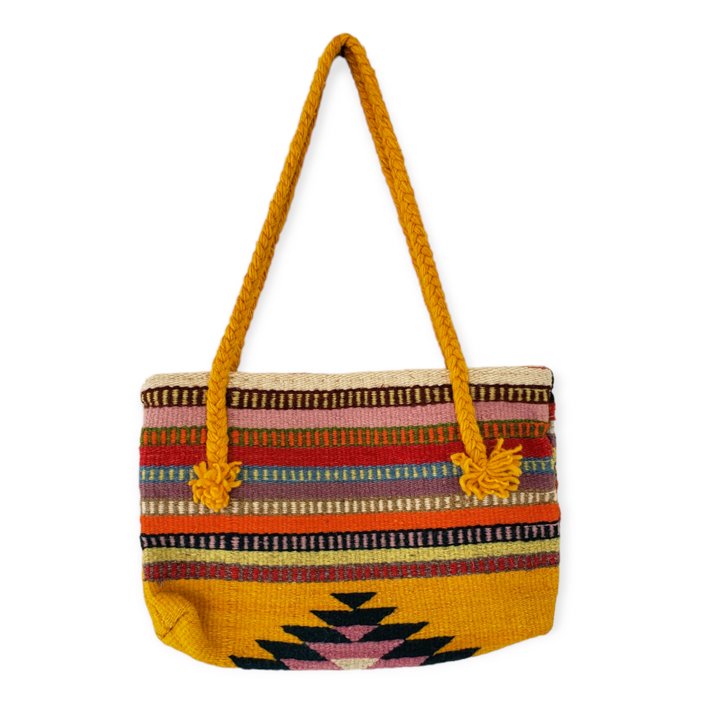 Zapotec Wool Shoulder Tote Bag