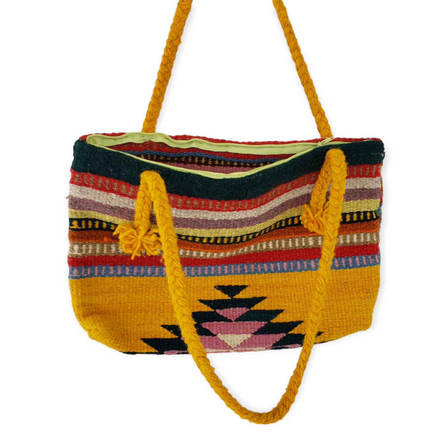 Zapotec Wool Shoulder Tote Bag