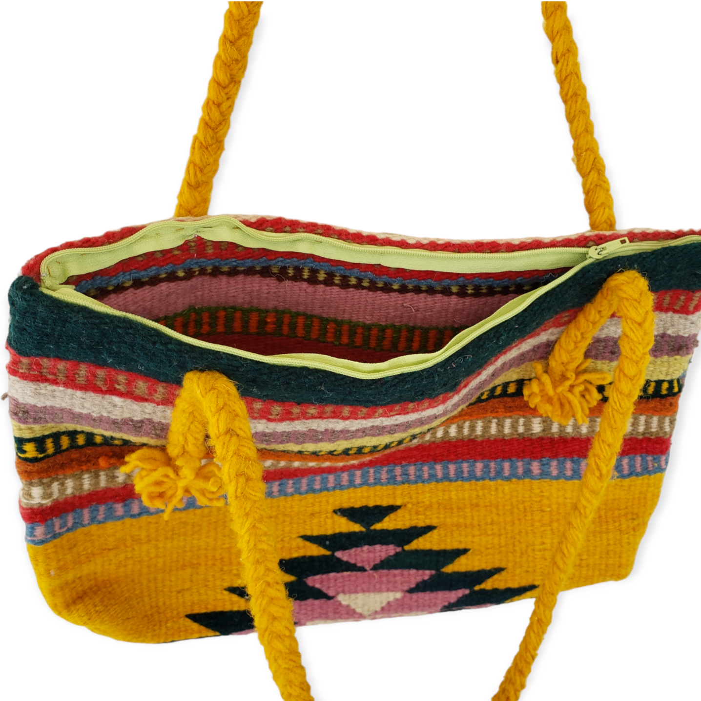 Zapotec Wool Shoulder Tote Bag