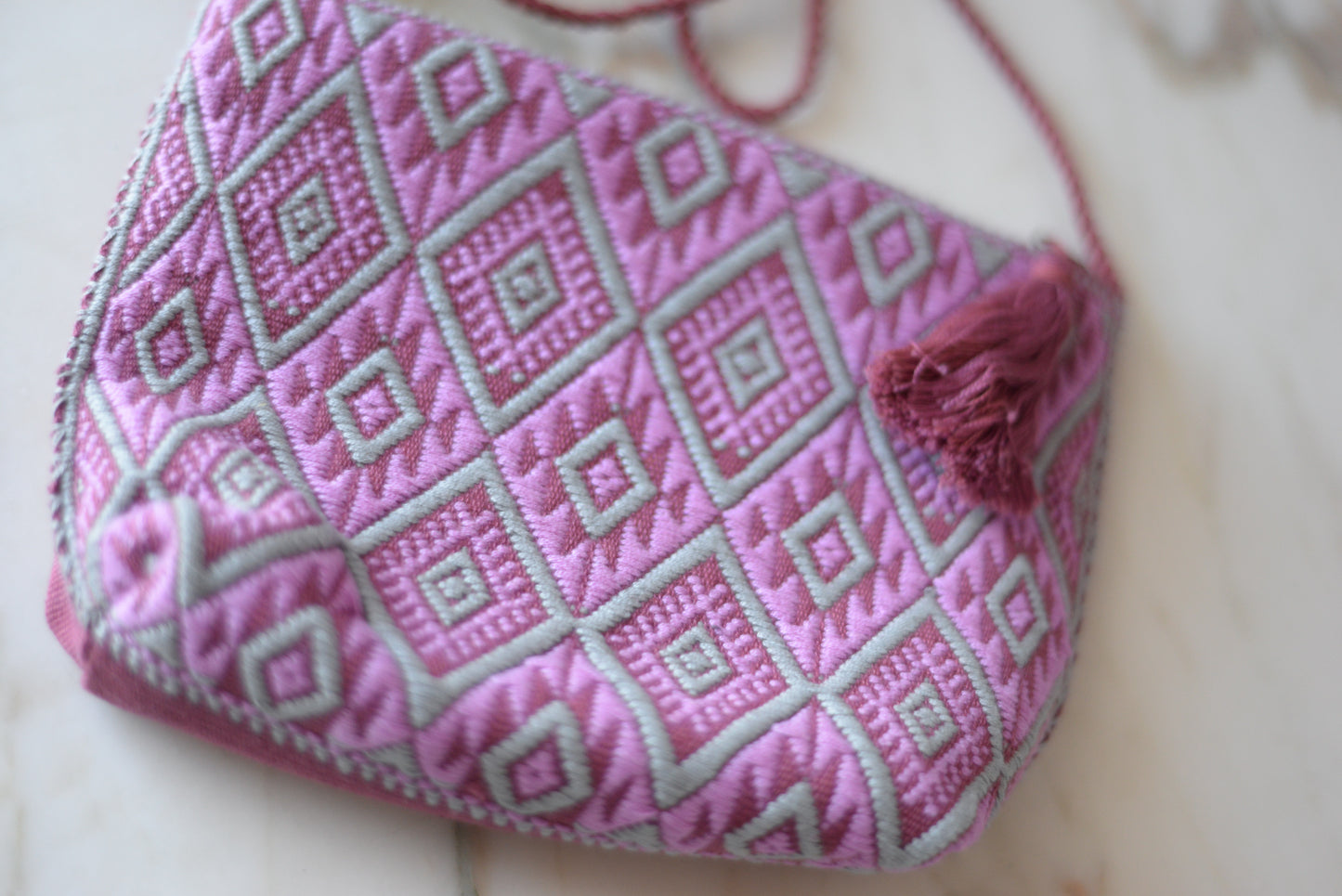 Mayan Embroidered Purse from Chiapas with Tassel - The Little Pueblo