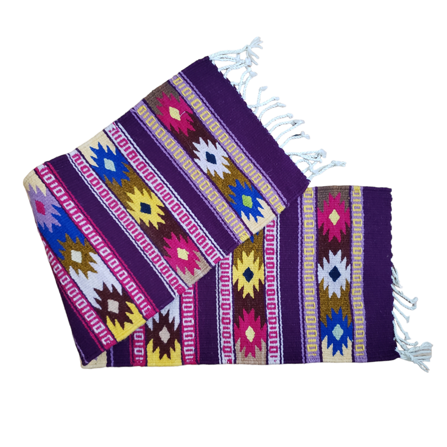 Purple Zapotec Woven Wall Hanging