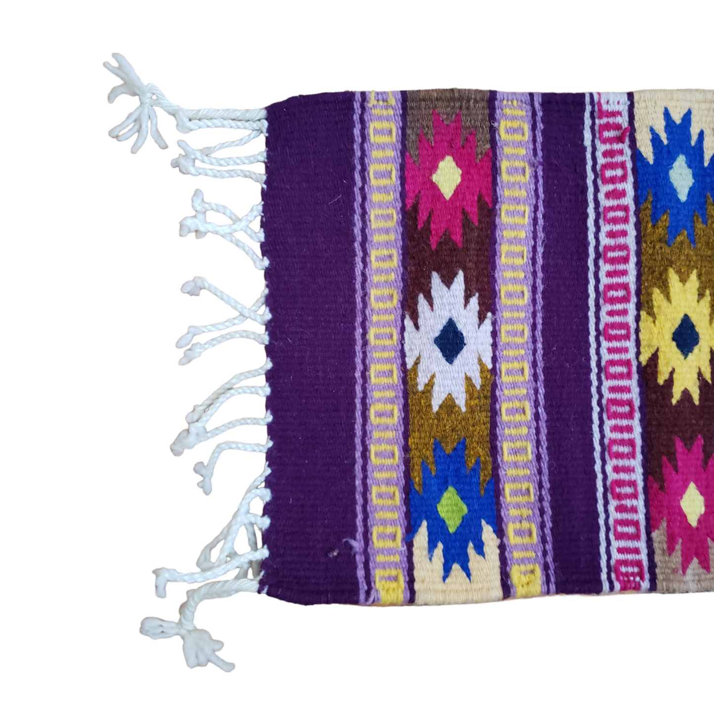 Purple Zapotec Woven Wall Hanging