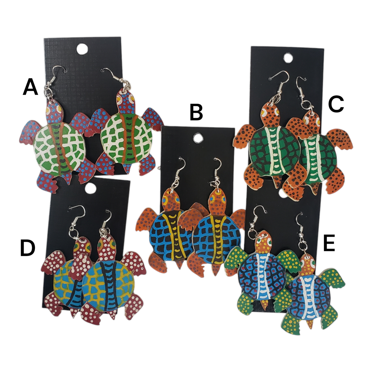 Turtle Earrings from Oaxaca