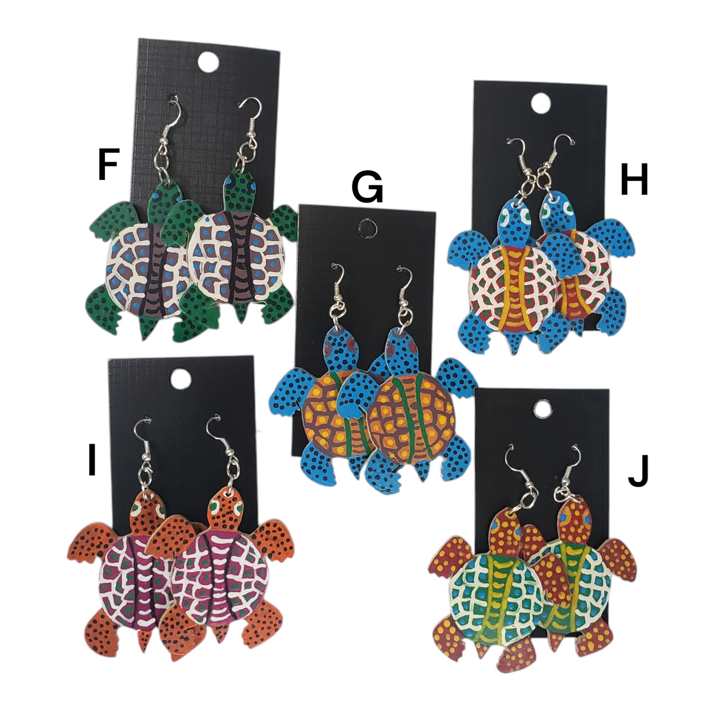 Turtle Earrings from Oaxaca