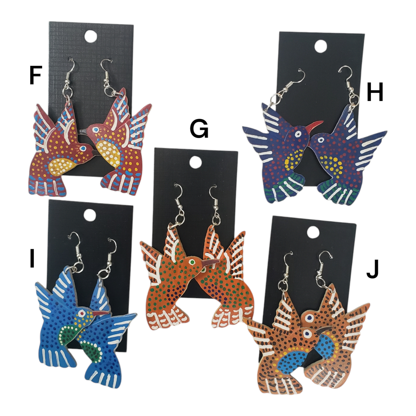 Hummingbird Earrings from Oaxaca