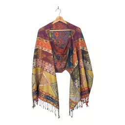 Mexican Poncho Scarf Cape Mexican Shawl Oaxaca Handwoven