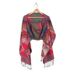 Mexican Poncho Scarf Cape Mexican Shawl Oaxaca Handwoven