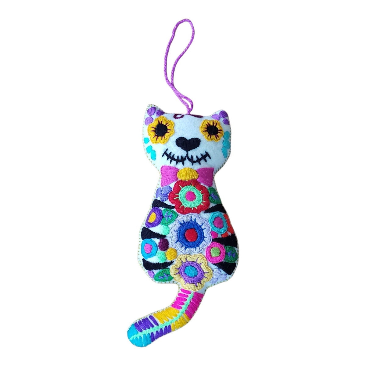 Dia de Muertos Hanging Cat Animalito from Chiapas, Mexico