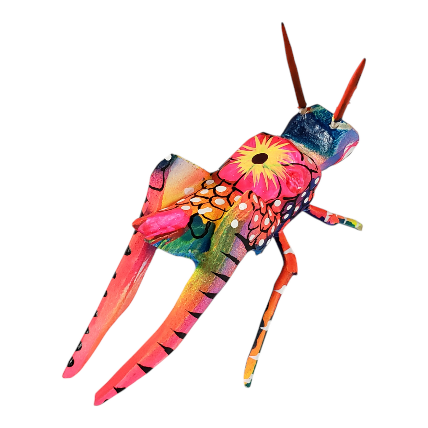 Grasshopper Alebrije Oaxaca Wood Carving