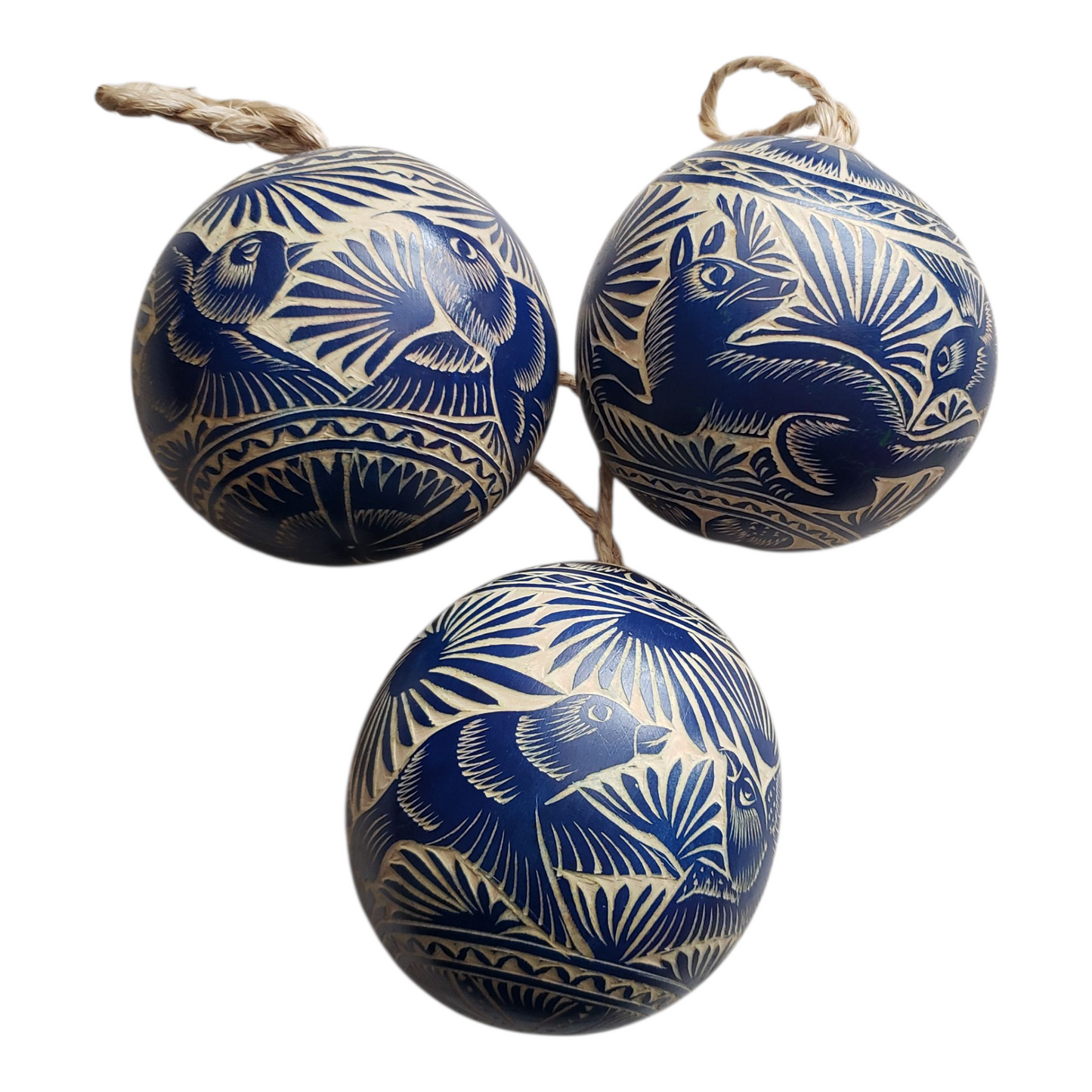 Jicara Gourd Ornament from Oaxaca Mexico