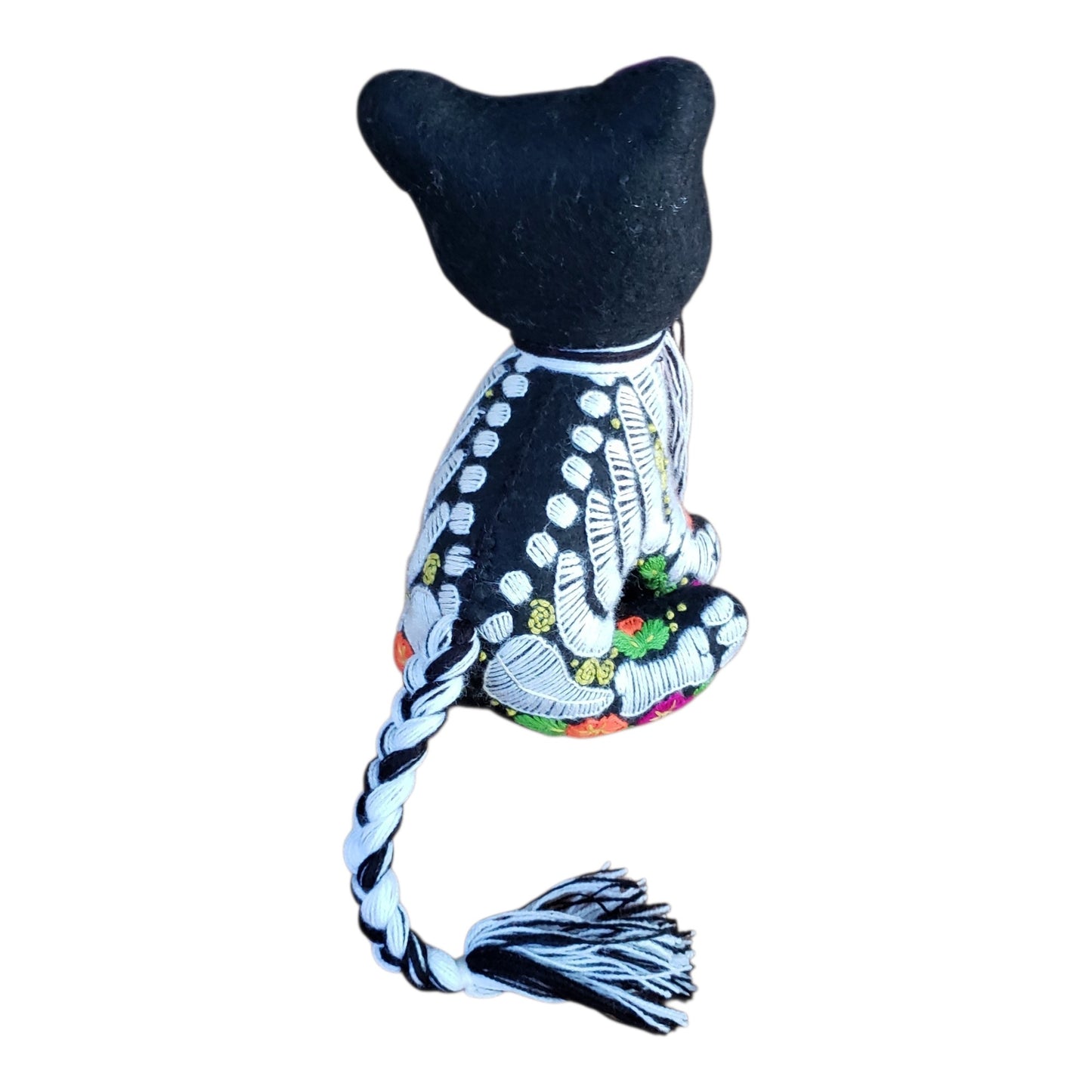 Dia de Muertos Felt Skeleton Sugar Skull Cat