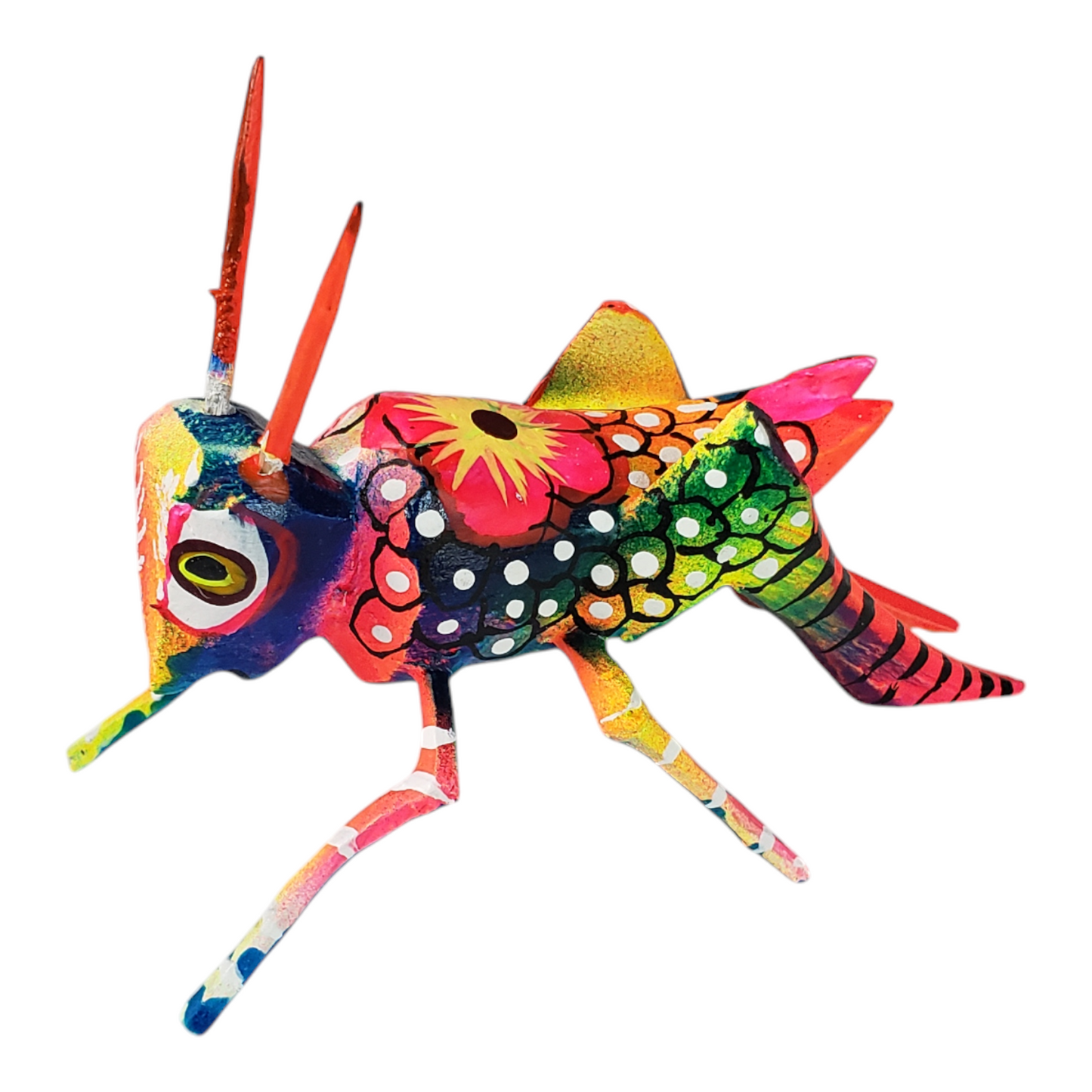 Grasshopper Alebrije Oaxaca Wood Carving