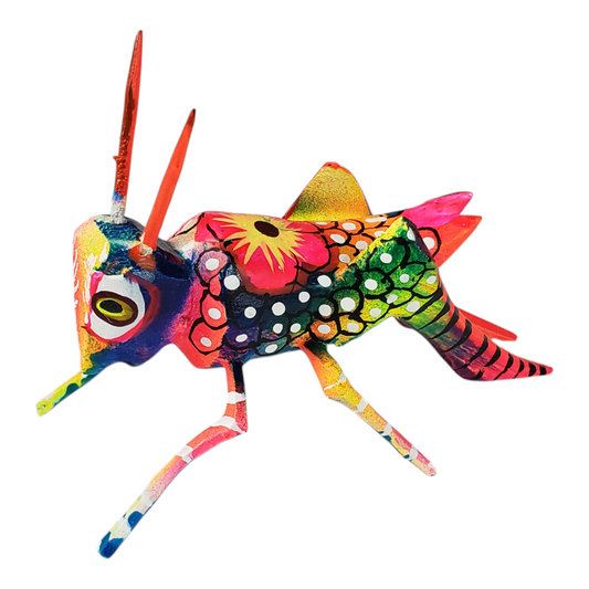 Grasshopper Alebrije Oaxaca Wood Carving