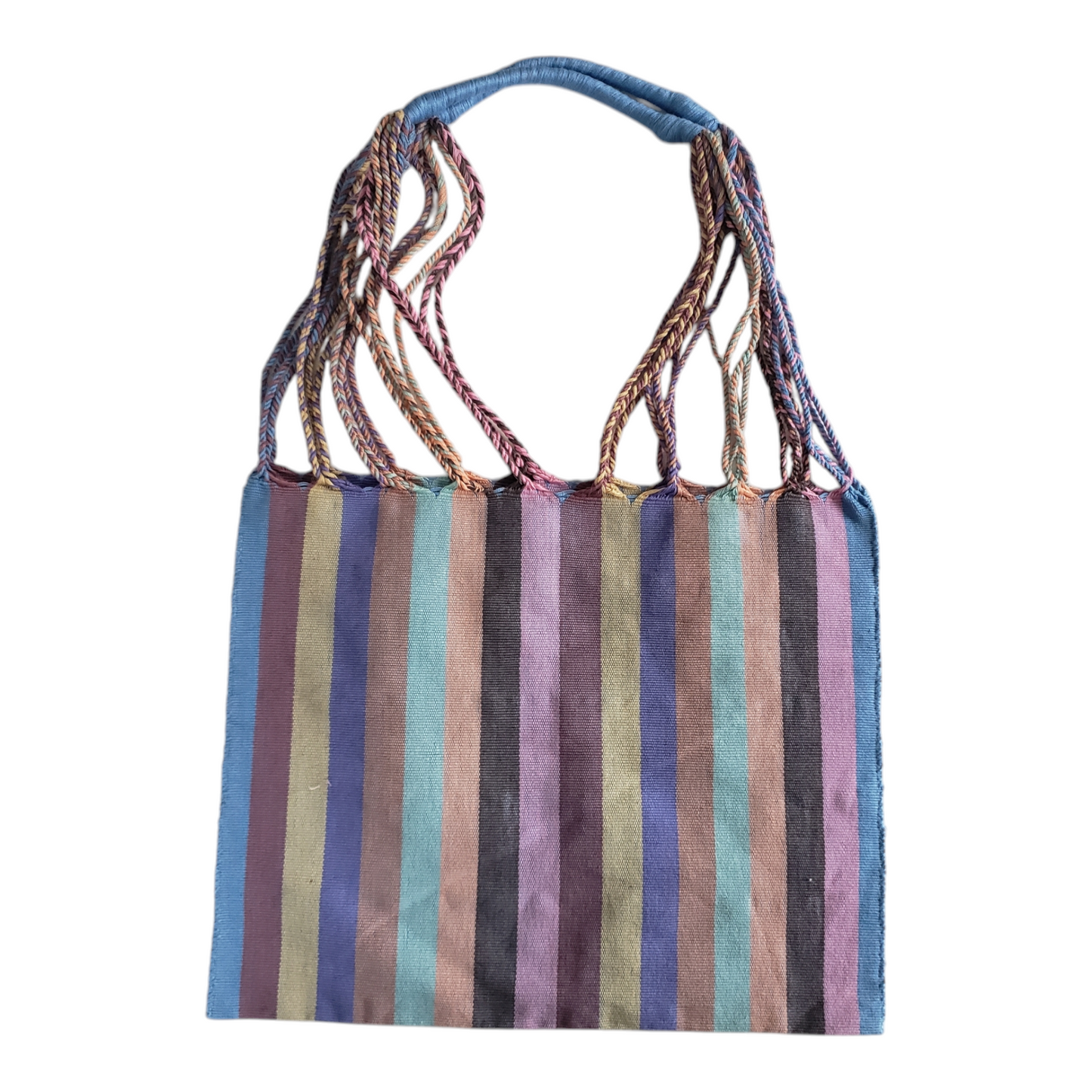 Mini Mexican Striped Hammock Bag Woven Tote from Oaxaca