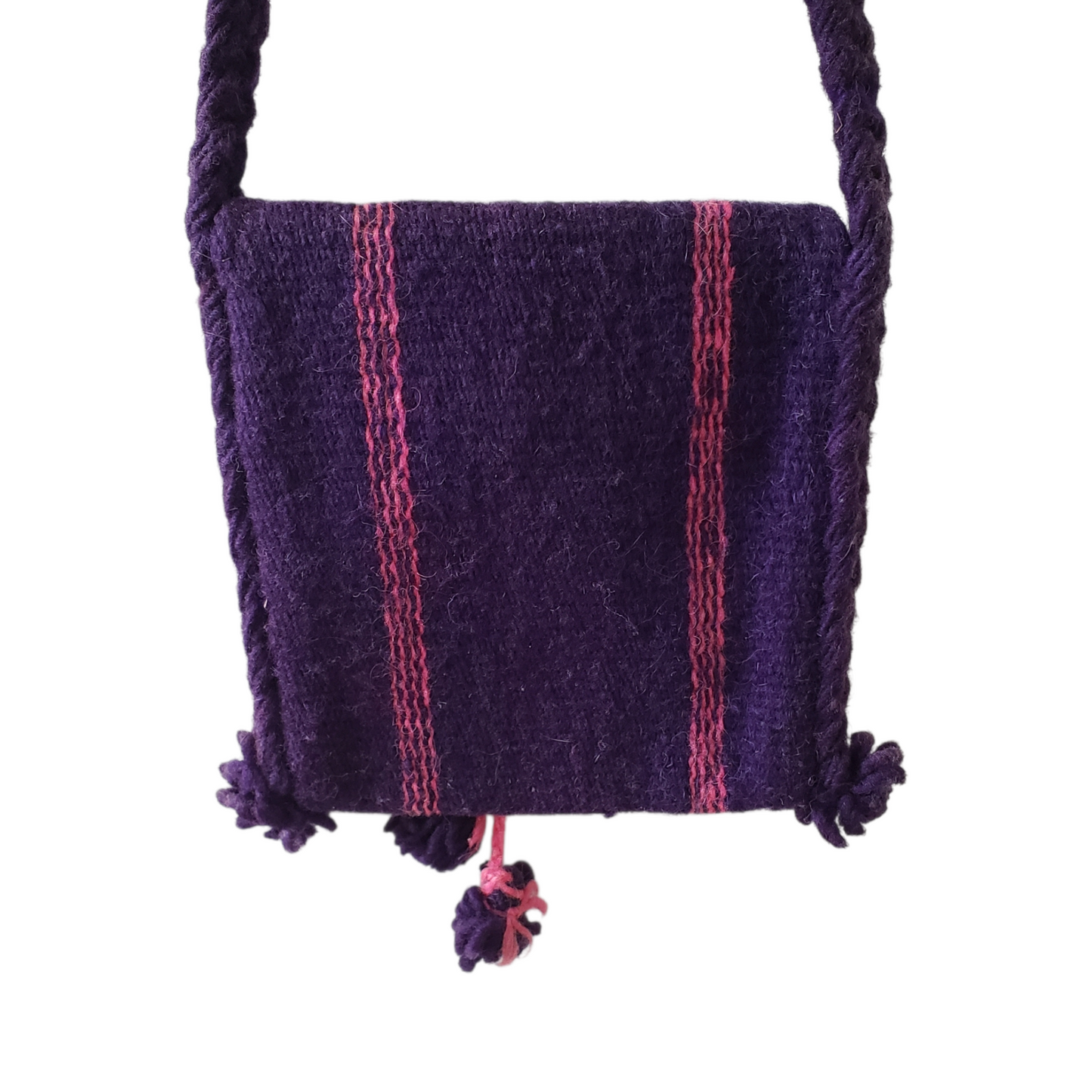 Purple Zapotec Wool Bag from Oaxaca Mexico