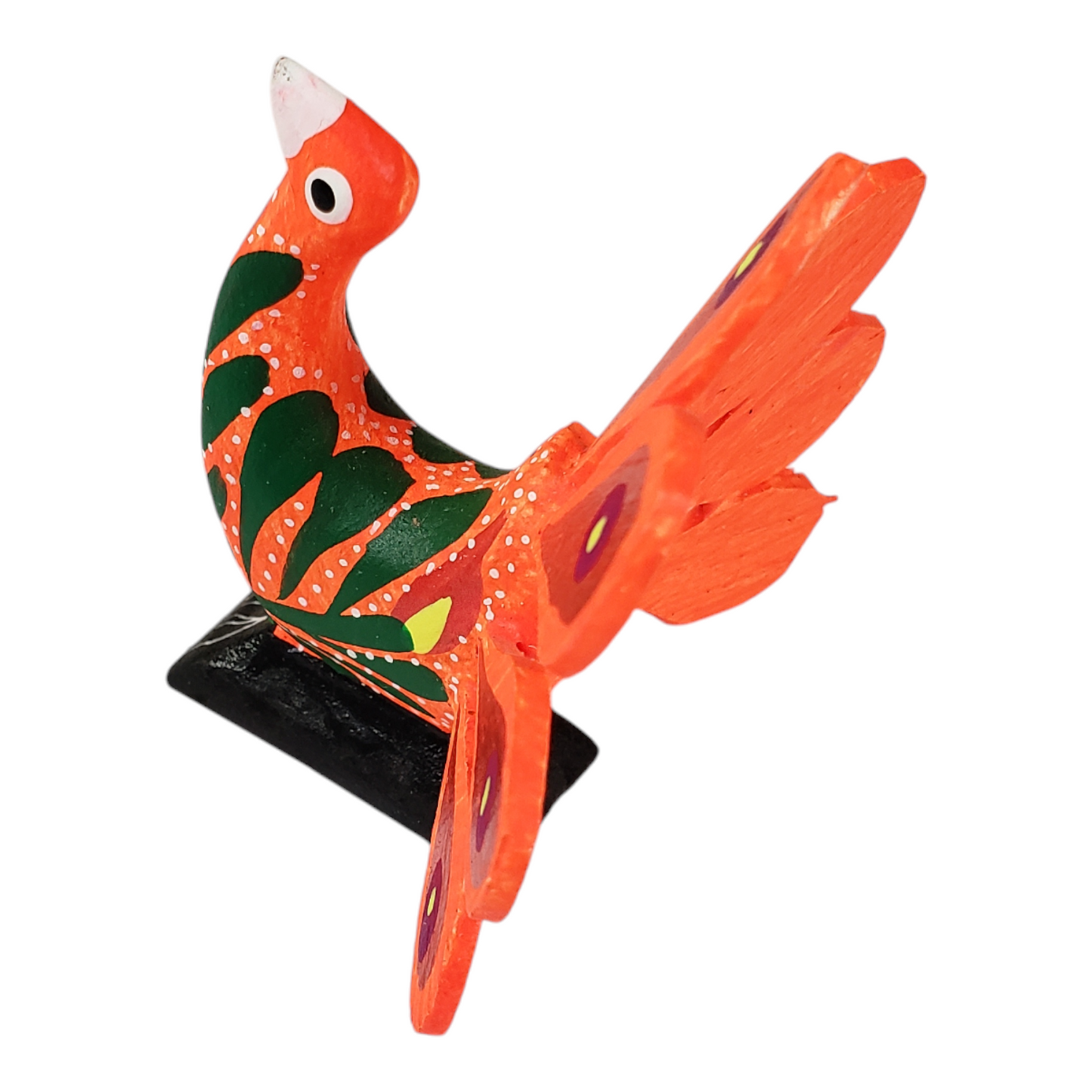 Peacock Alebrije  Wood Carving Oaxacan Folk Art