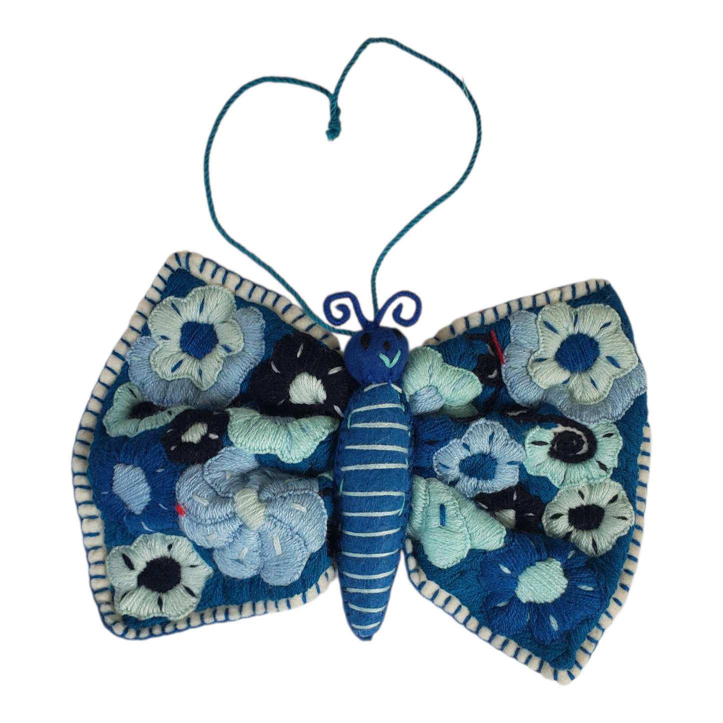 Embroidered Butterfly Animalito from Chiapas, Mexico