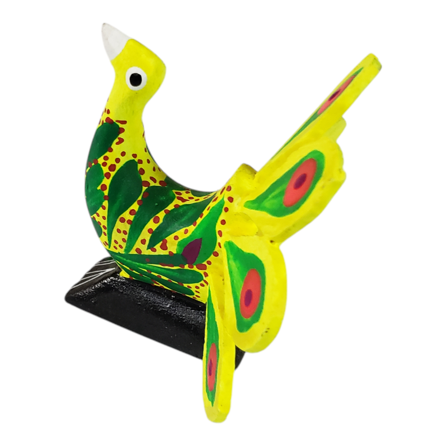 Peacock Alebrije  Wood Carving Oaxacan Folk Art