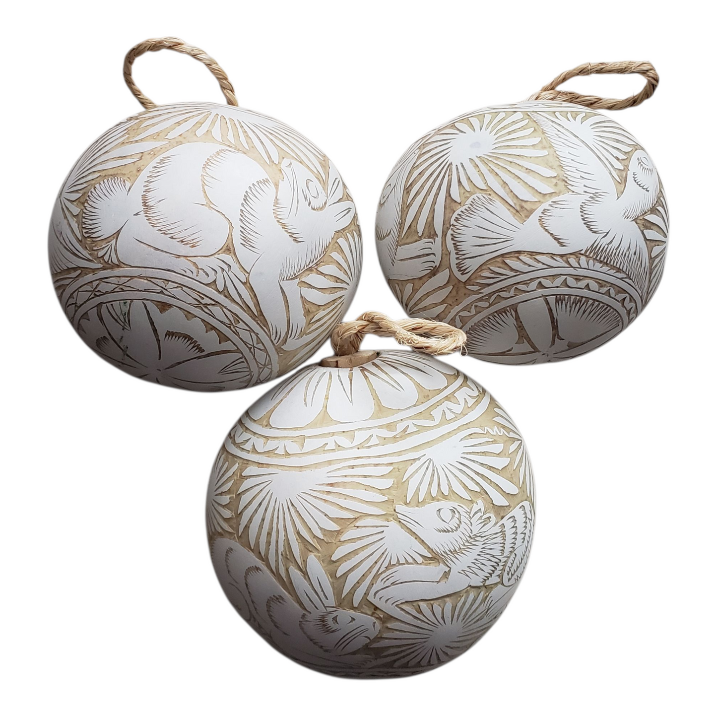 Jicara Gourd Ornament from Oaxaca Mexico