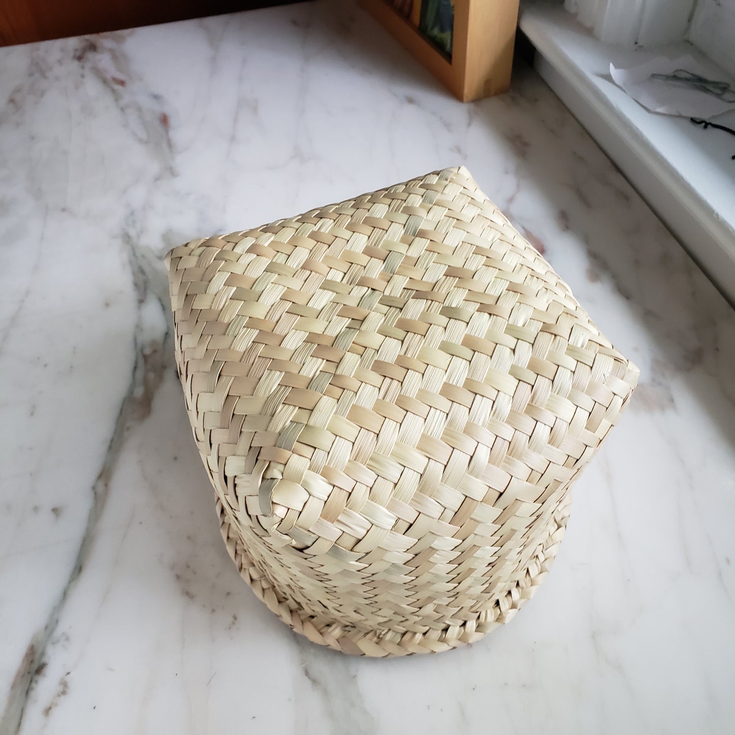 Small Square Base Oaxaca Palm Basket