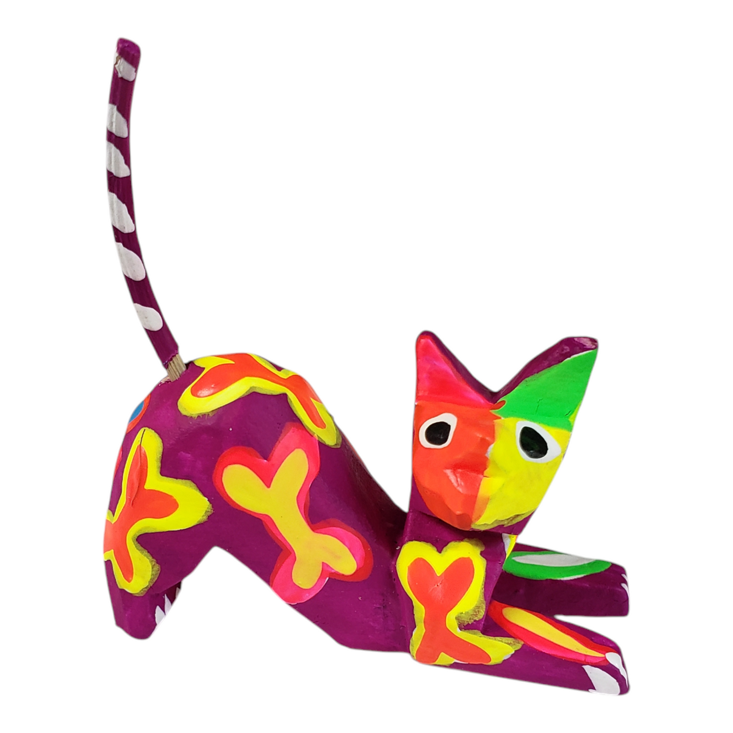 Mini Cat Alebrije Dia de Muertos Colorful