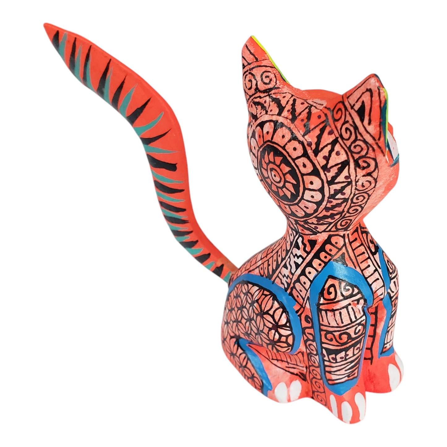 Medium Cat Alebrije from Oaxaca